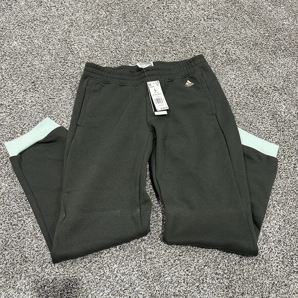 adidas Pants - NWT! ADIDAS Women’s Olive Mint Green Joggers - Size Large
